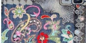 Wool Embroidery Shawl