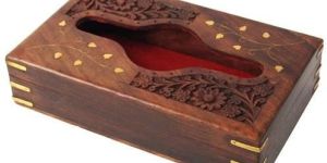 Wooden Tissue Box
