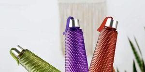 3 Pcs Combo Fridge Steel Cap Water Bottle 1 Liter