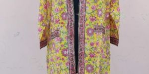 HAND BLOCK PRINTED COTTON BATHROBE