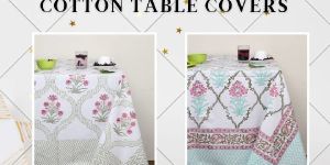 HAND BLOCK PRINTED COTTON TABLE COVER