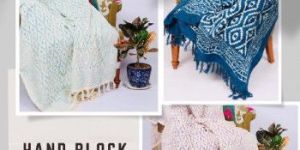 HAND BLOCK PRINTED COTTON THROWS