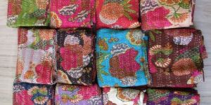 Handmade Cotton Kantha Quilts
