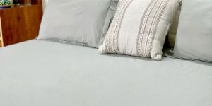 Cotton Satin Light Grey Bedsheets