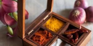 Wooden Spice Box