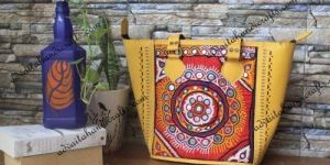 Hand Painted Leather Bag