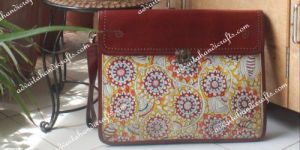 Leather Hand Painted Laptop Bag