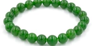 Green Jade 8mm Beads Gemstone Bracelet
