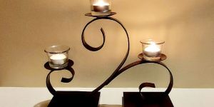 3 Glass Candle Holder