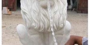 Marble Lion Statue