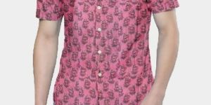 Men's Cotton Printed Half Sleeve Shirt