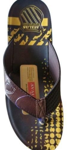 Mens Printed PU Slipper