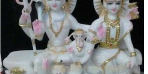 Marble Shiv Parivar Statue