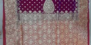 Banarsi Saree Margenta and Red