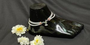 Double Layer Silver Anklets