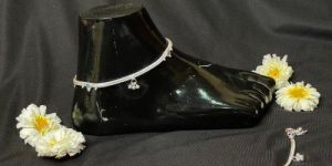 Fancy Silver Anklets