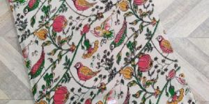 Kalamkari Silk by Silk Fabric