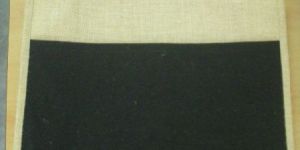 NATURAL JUTE BAG WITH DYED COTTON POCKET