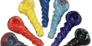 Twisted Glass Smoking Pipes