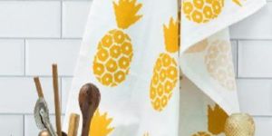 Pineapple Print Kitchen Towel