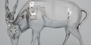 Aluminum Swamp Deer Statue