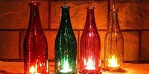 Candle Hanging Bottle Lamp