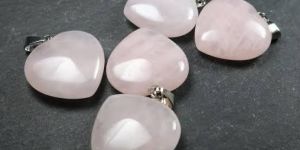 Rose Quartz Heart Pendent