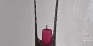 BAMBOO CANDLE HOLDER