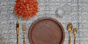 Hand Block Printed Homestead Tablecloth