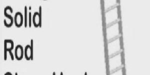 Aluminium Straight Solid Rod Steps Hook Ladder