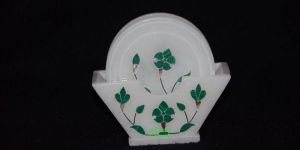 Marble Coasters with Inlay Work
