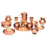 Copper Utensils Dinner Set