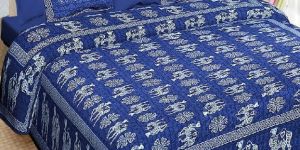 Dabu Print Double Bedsheet