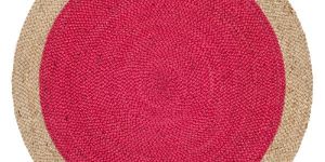 Safavieh Braided Jute Red Rugs