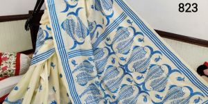 Pure Silk Sarees with Kantha Stitch