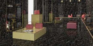 800 X 1600mm Cosmic Black Glossy Tiles