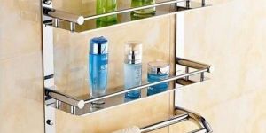 SS Bathroom Wall Shelf