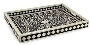 Bone Inlay Serving Tray