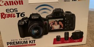 Canon Rebel t6 Black Digital SLR Camera