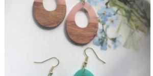 Ladies Wood Earring