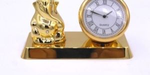 Golden God Ganesh Clock