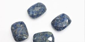 Faceted Semi Precious Lapis Stone