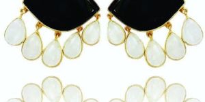 Stone Stud Earrings