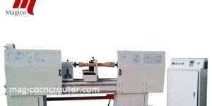Semi-Automatic CNC Wood Turning Lathe Machine