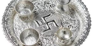 Silver Pooja Thali Set