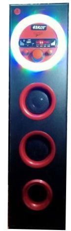 Single DJ Red Heavy Bass Bluetooth Tower Speaker