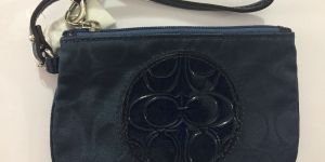 Coach leather wallet.