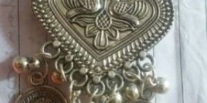 Afghani Silver Oxidized Earring