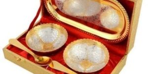 Gold and Silver Plated Bowl Set