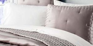 Light Brown Fancy Silk Duvet Cover